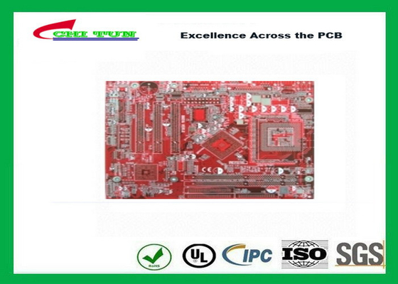 4 de Raads Multilayer PCB FR4 1.2MM Gebeëindigde CNC van de laagkring en Brekende Lusjes