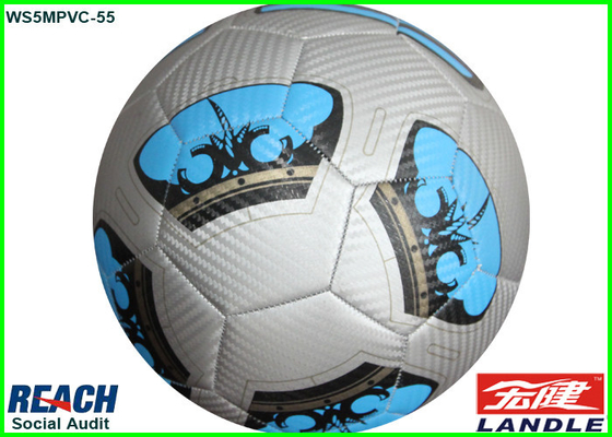 Van het de Voetbalvoetbal van laserpvc Met de machine genaaide Bal 32 Comités met Douanedruk