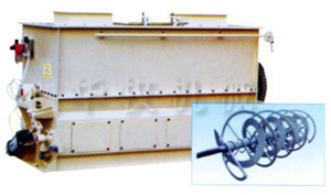 Aangepaste Macht 7.5kw Horizental het Voeden Mixermachine voor Voedsel, Bloemindustrie HJJ80